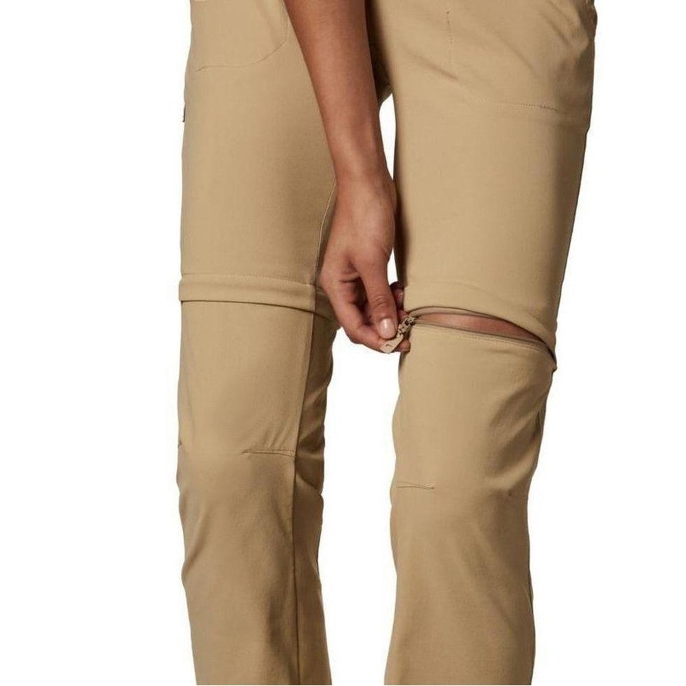 Columbia Women’s Saturday Trail Stretch Convertible Utility Cargo Tan Pant, 16L